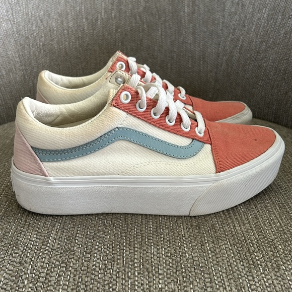 Vans Old Skool Platform Twill Sneakers - Picture 3 of 8